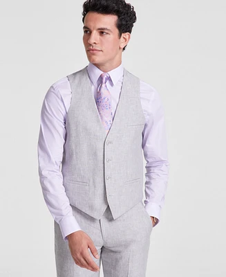 Bar Iii Men's Slim-Fit Linen Suit Vest