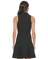 Dkny Petite Sleeveless Fit & Flare Blazer Dress