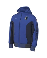 Men's Nike Blue Dallas Mavericks 2023/24 Authentic Showtime Full-Zip Hoodie