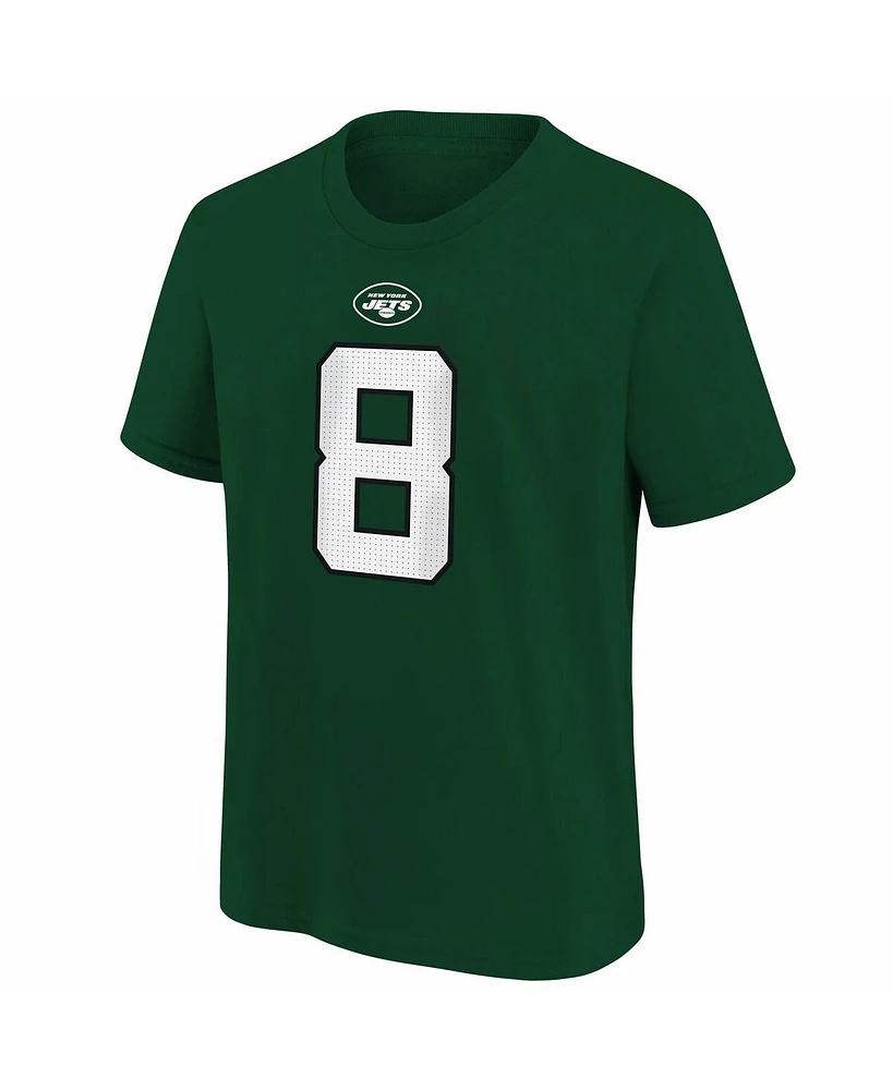 Big Boys Nike Aaron Rodgers Green New York Jets Player Name and Number T-shirt
