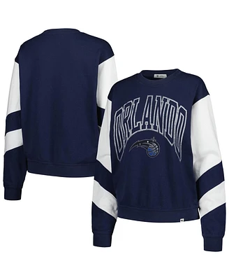 Women's '47 Brand Navy Orlando Magic 2023/24 City Edition Nova Crew Sweatshirt