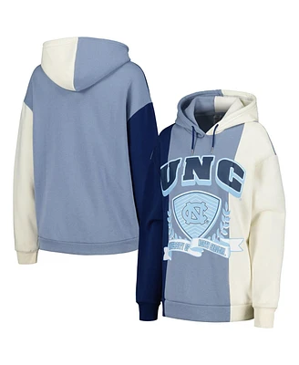 Women's Gameday Couture Navy North Carolina Tar Heels Hall of Fame Colorblock Pullover Hoodie