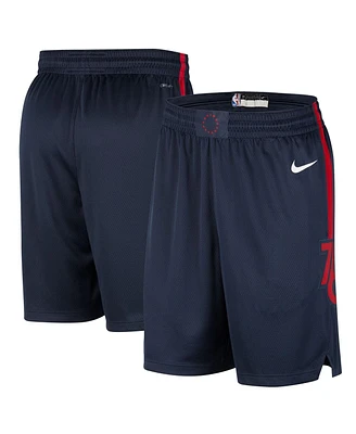 Men's Nike Navy Philadelphia 76ers 2023/24 City Edition Swingman Shorts