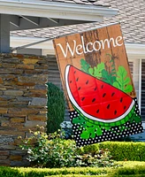 Northlight Welcome Watermelon Slice Spring Outdoor House Flag 28" x 40"