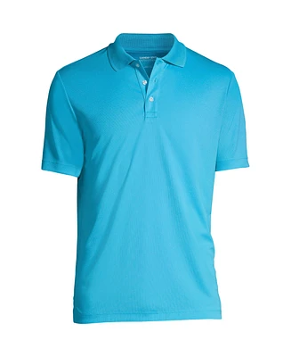 Lands' End School Uniform Men's Short Sleeve Solid Active Polo Shirt