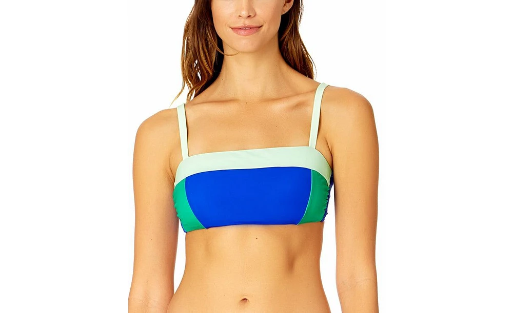 Women's Colorblock Bandeau Bra Swim Top