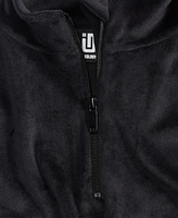 Id Ideology Big Girls Quarter-Zip Velour Top, Created for Macy's