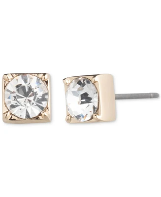 Lauren Ralph Lauren Gold-Tone Crystal Stud Earrings
