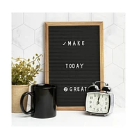 Bellamy 12" x 17" Wood Letter Board Set With Felt Facing