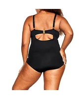 City Chic Plus Cancun Underwire 1 Piece Swimsuit