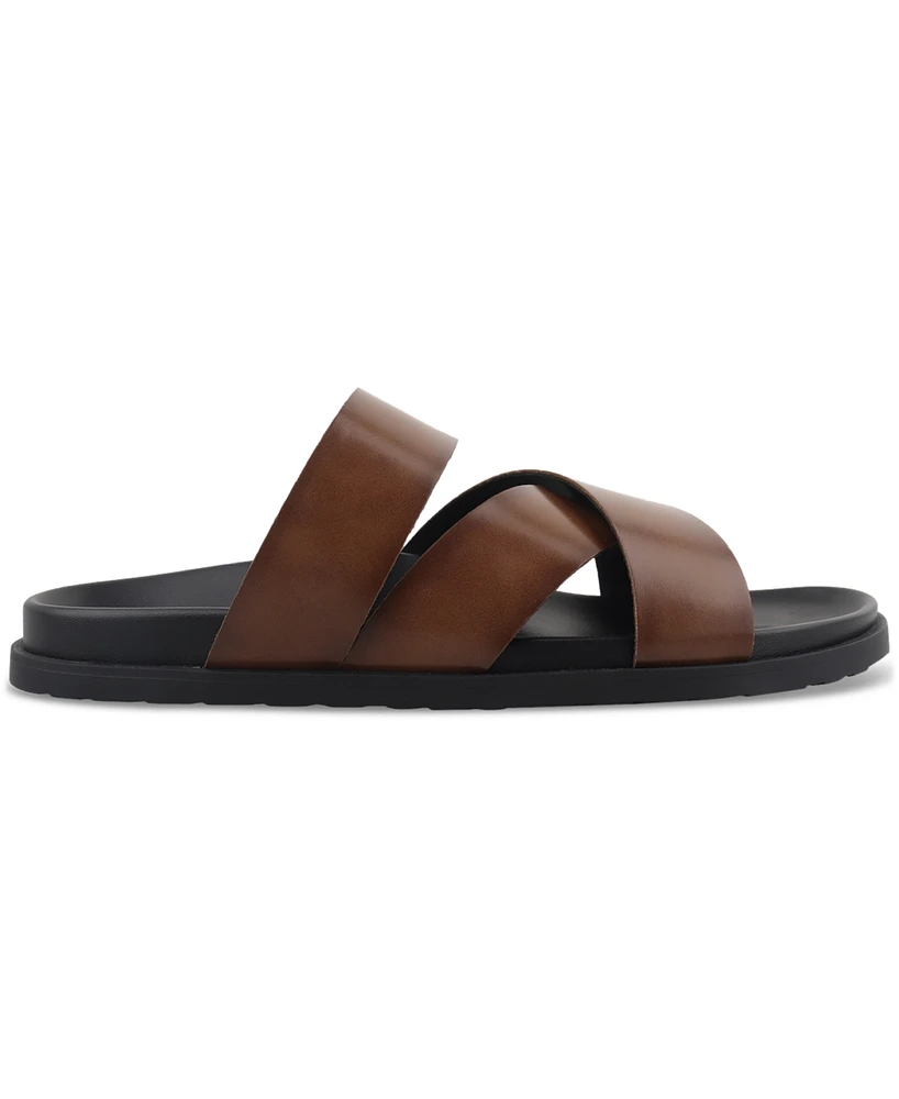 Alfani Men's Santiago Slip-On Strap Sandals, Created for Macy's