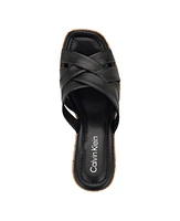 Calvin Klein Women's Hayes Strappy Wedge Sandals