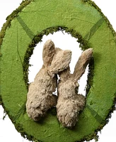 National Tree Company 15" Wreath with Rabbits