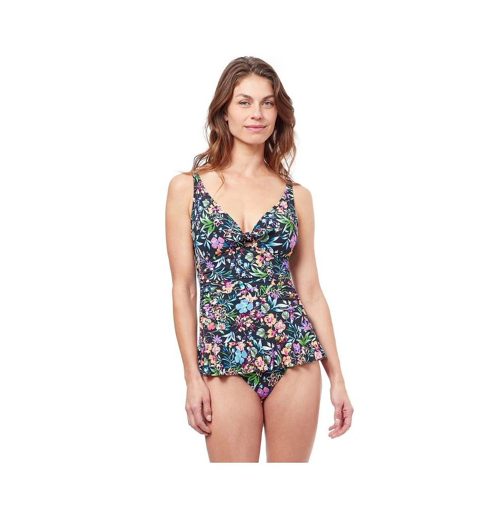 Profile by Gottex Women's Flora V neck swimdress