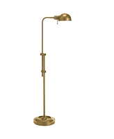 Dainolite 40" Metal Fedora 1 Light Adjustable Pharmacy Floor Lamp