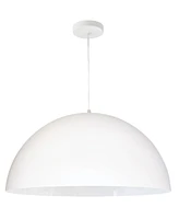 Dainolite 10" Metal, Glass Ofelia 1 Light Large Pendant