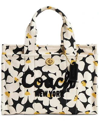 Coach Cargo Floral Print Canvas Small Tote 26