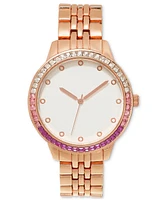 I.n.c. International Concepts Women's Rose Gold-Tone Bracelet Watch 42mm, Created for Macy's