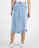 Nautica Jeans Women's Denim Utility Midi Skirt