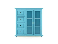 Slickblue Buffet Sideboard Table Kitchen Storage Cabinet with Drawers and Doors