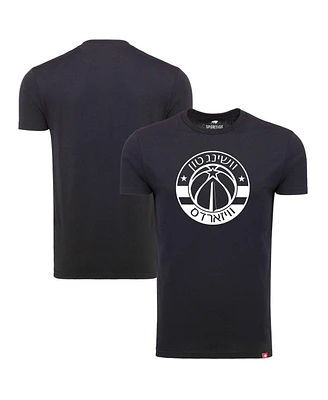 Men's Sportiqe Black Washington Wizards Hebrew Language Comfy Tri-Blend T-shirt
