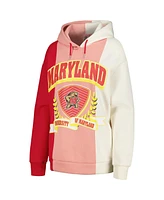 Women's Gameday Couture Red Maryland Terrapins Hall of Fame Colorblock Pullover Hoodie