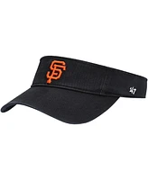 Men's '47 Brand Black San Francisco Giants Clean Up Adjustable Visor