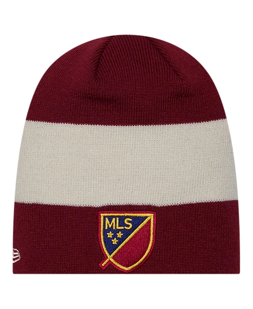 Men's New Era Red Real Salt Lake 2024 Kick Off Collection Knit Beanie