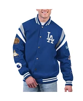 Men's G-iii Sports by Carl Banks Royal Los Angeles Dodgers Quick Full-Snap Varsity Jacket