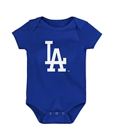 Baby Boys and Girls Fanatics Los Angeles Dodgers Fan Pennant 3-Pack Bodysuit Set