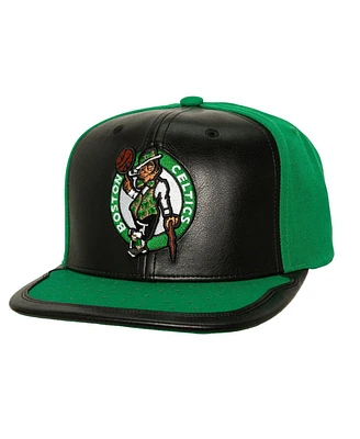 Men's Mitchell & Ness Black, Kelly Green Boston Celtics Day One Snapback Hat