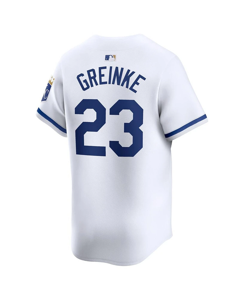 Men's Nike Zack Greinke White Kansas City Royals Home limited Player Jersey