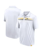 Men's Fanatics White Pittsburgh Penguins Victory For Us Interlock Polo Shirt