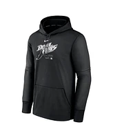 Men's Nike Black Tampa Bay Rays Authentic Collection Practice Performance Pullover Hoodie