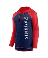 Women's Fanatics Navy, Red New England Patriots Forever Fan Full-Zip Hoodie