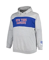 Men's Artemi Panarin Heather Gray New York Rangers Big and Tall Player Pullover Hoodie