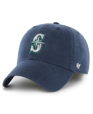 Men's '47 Brand Navy Seattle Mariners Franchise Logo Fitted Hat