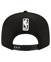 Men's New Era Phoenix Suns Black & White 9FIFTY Snapback Hat