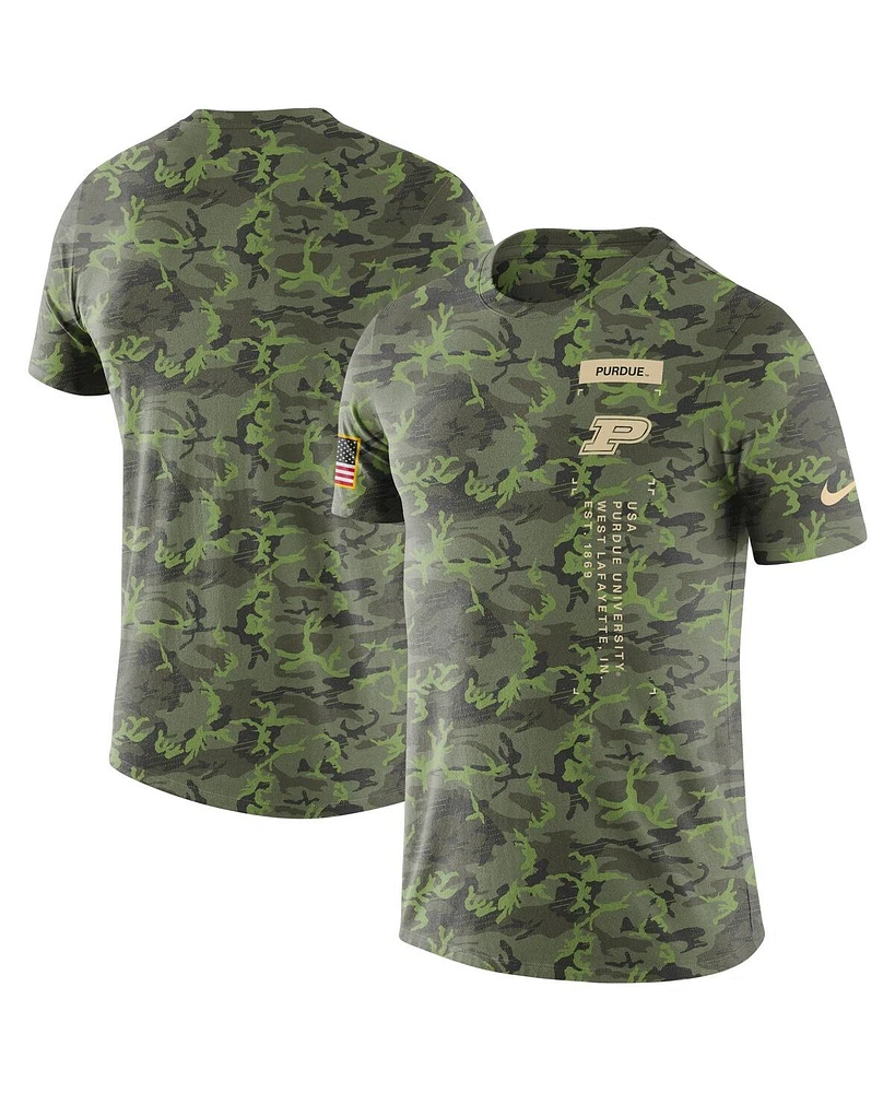 Men's Nike Camo Purdue Boilermakers Military-Inspired T-shirt