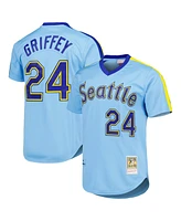 Men's Mitchell & Ness Ken Griffey Jr. Light Blue Seattle Mariners Cooperstown Collection Authentic Jersey