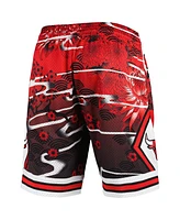 Men's Mitchell & Ness Red Chicago Bulls Lunar New Year Swingman Shorts