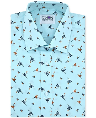 Tayion Collection Men's Floral-Print Dress Shirt