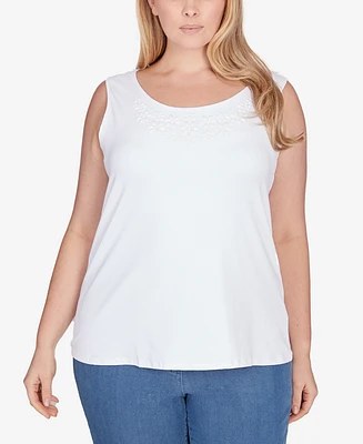 Ruby Rd. Plus Size Scoop Neck Sleeveless Top