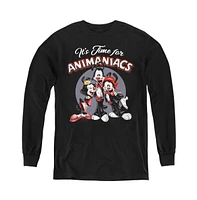 Animaniacs Boys Youth Its Time For Long Sleeve Sweatshirt