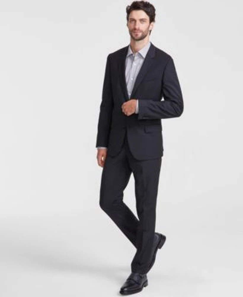 Hugo By Hugo Boss Mens Slim Fit Superflex Stretch Solid Suit Separates