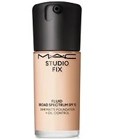 Mac Studio Fix Fluid Spf 15 24Hr Matte Foundation + Oil Control, 1 oz.