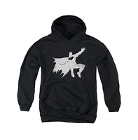 Batman V Superman Boys Youth Knight Silhouette Pull Over Hoodie / Hooded Sweatshirt