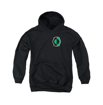 Green Lantern Boys Youth Kyle Logo Pull Over Hoodie / Hooded Sweatshirt
