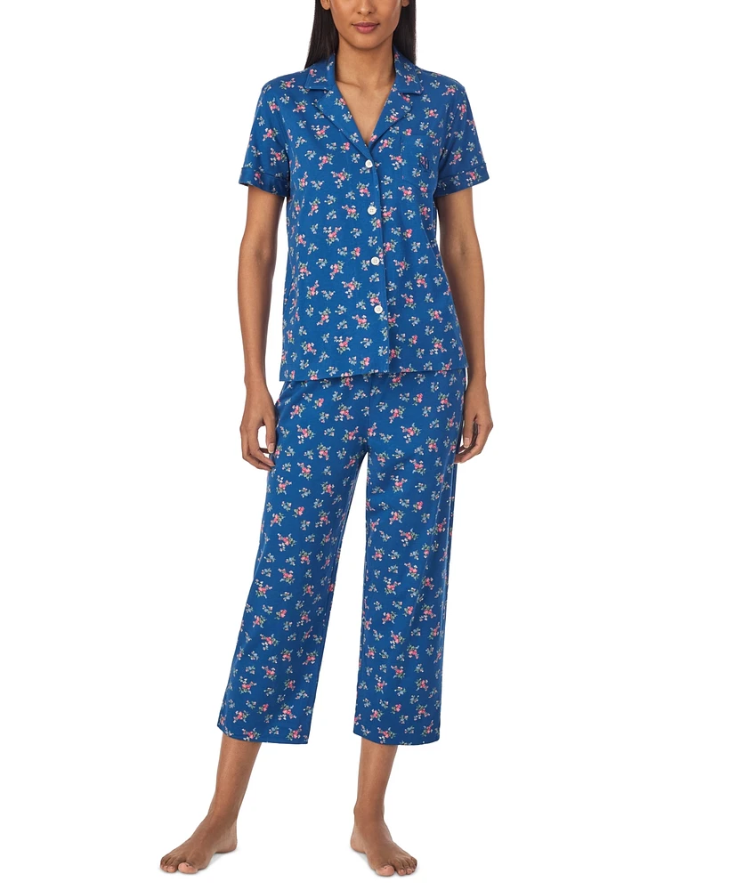 Lauren Ralph Lauren Women's 2-Pc. Printed Capri Pajamas Set