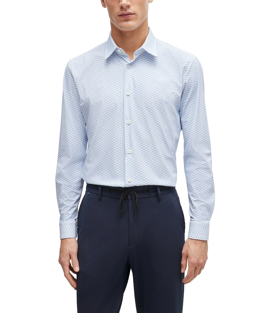 Boss by Hugo Boss Men's Performance-Stretch Slim-Fit Shirt